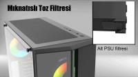 EMPOUSA EMG-17XN 750W 80 PLUS  4X120MM FAN RGB + Gaming ATX PSU YOK KUMAND VAR